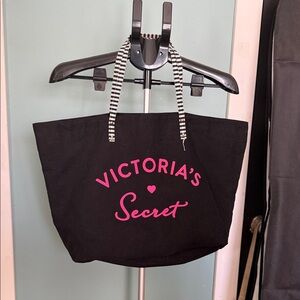 Victoria's Secret Black and Pink Tote